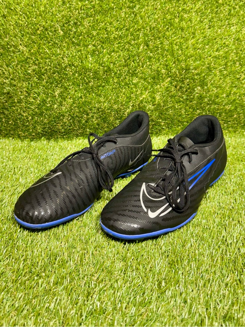 Nike Phantom GX Soccer Cleats US Men’s Size 11.5 Black/Blue DD9483-040